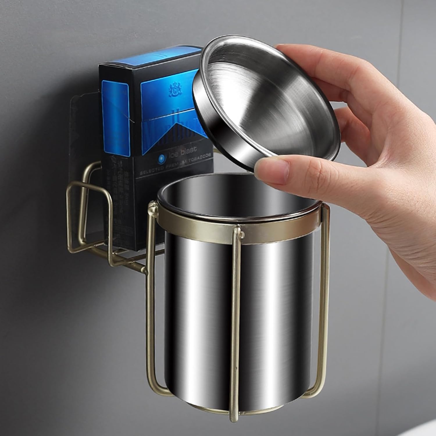 Amazon.co.jp: 壁掛け式屋外灰皿、壁掛け式たばこビン、壁掛け式灰皿